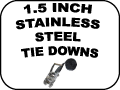 1.5 INCH STAINLESS STEEL TIE DOWNS
